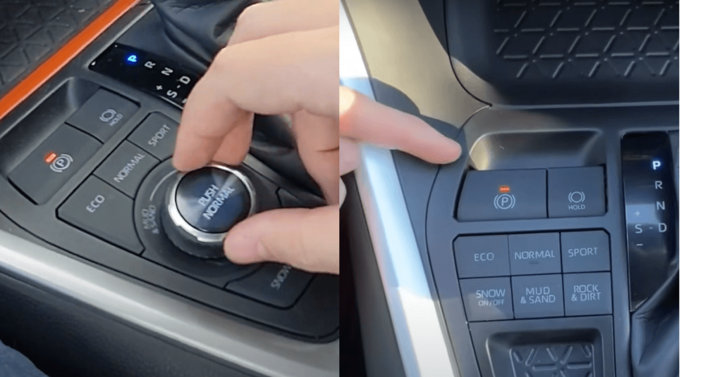 Mud And Sand Mode Button and Dial 